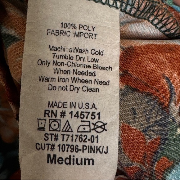 Altar’d State Dark Floral Blouse Flare Bell Sleeve Choker Collar Top SZ Medium - Picture 12 of 15